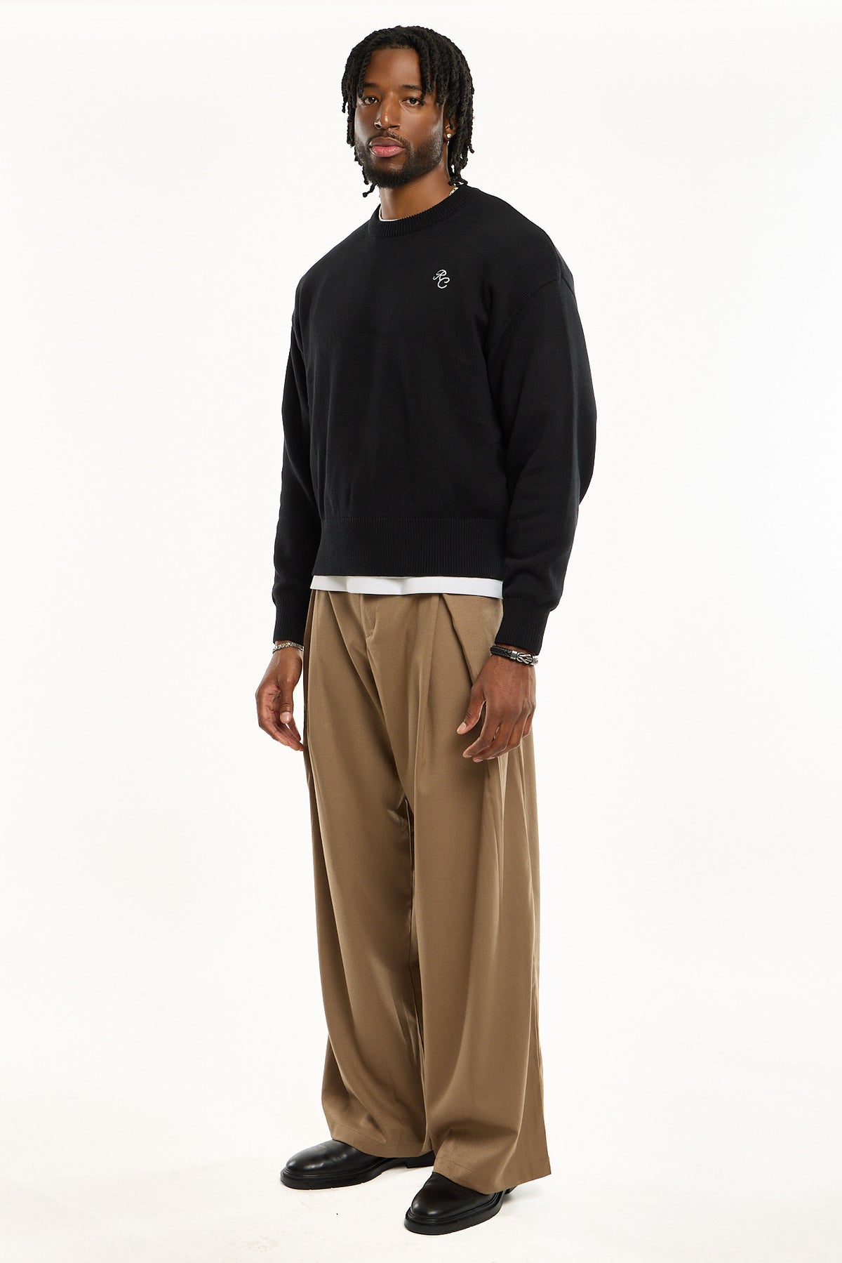 Signature RC Crewneck Sweater - Black