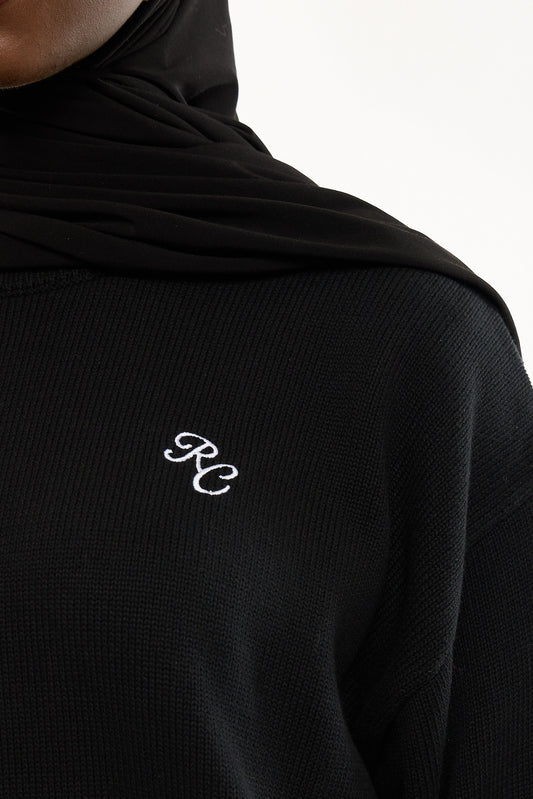 Signature RC Crewneck Sweater - Black