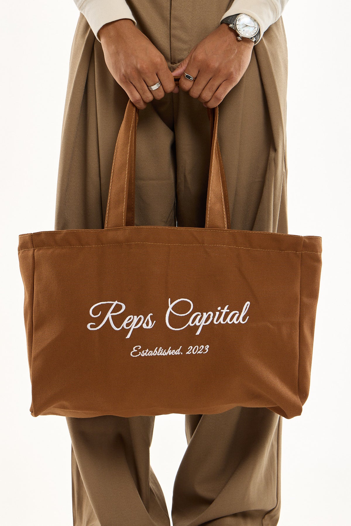 Zip Tote - Brown