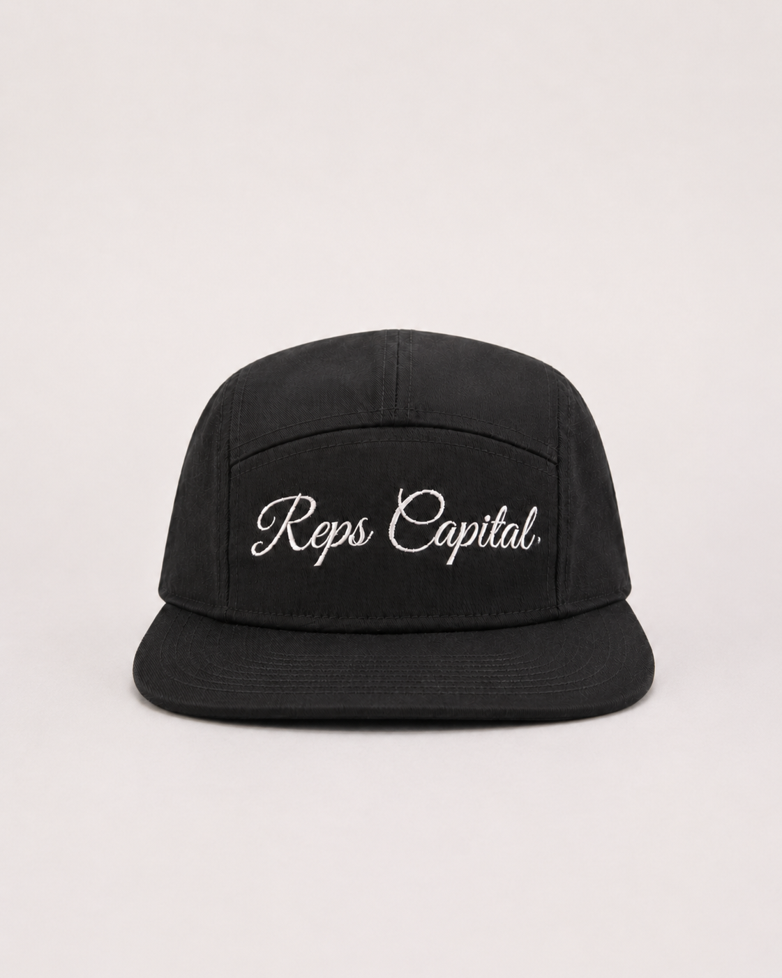 Script Camper Hat - Black