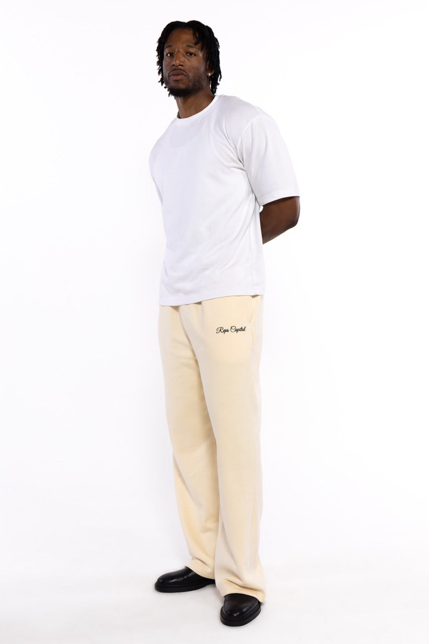 Baggy Sweatpants (Cream)