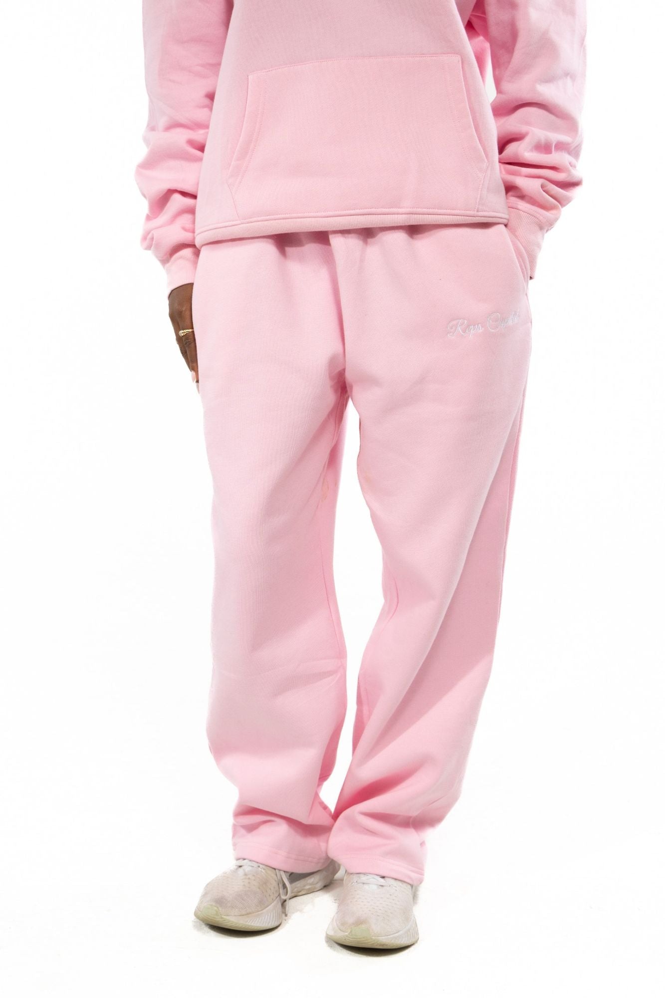 Straight Leg Sweatpants - Baby Pink