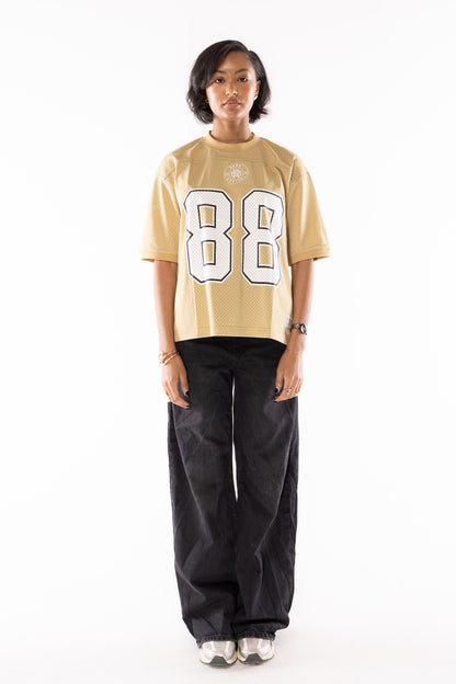 Mesh Football Jersey - Gold