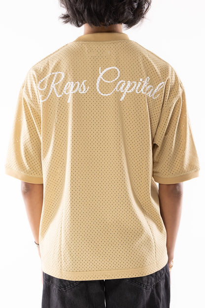 Mesh Football Jersey - Gold