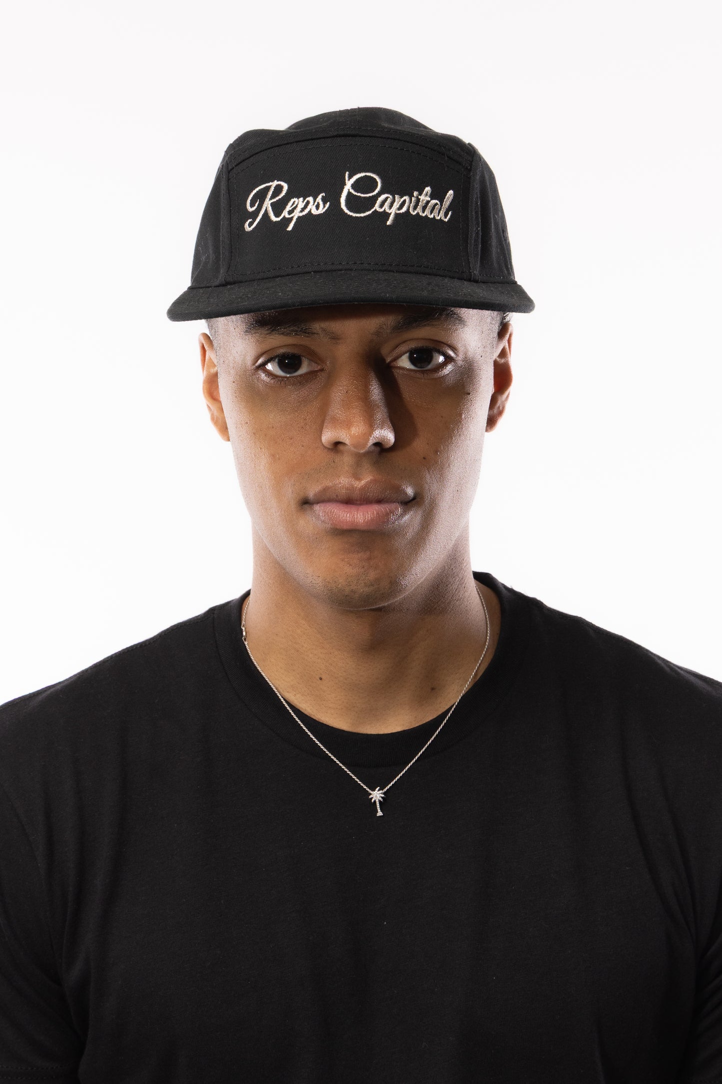 Script Camper Hat - Black