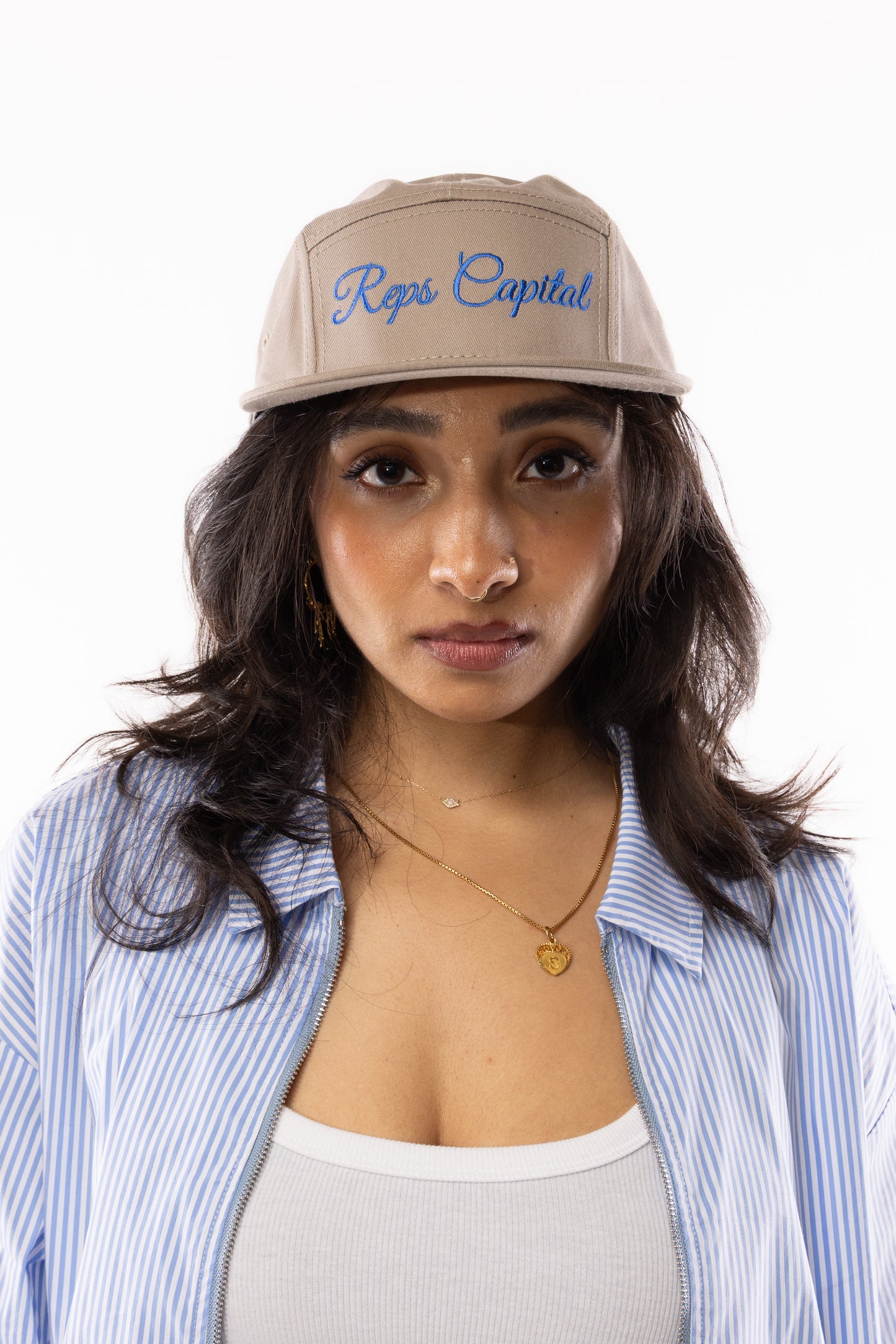 Script Camper Hat - Grey