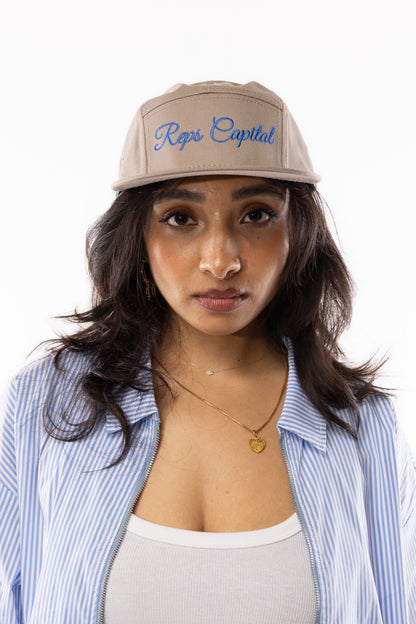 Script Camper Hat - Grey