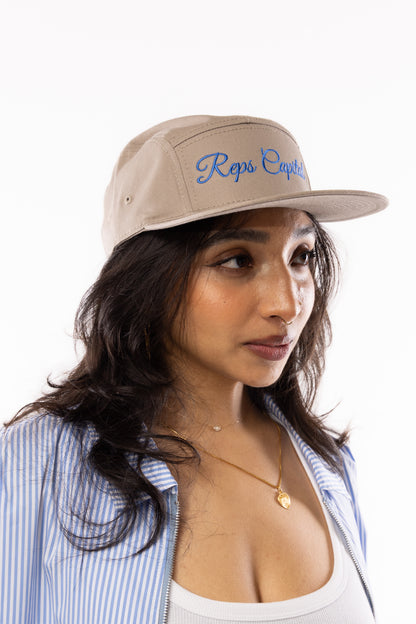 Script Camper Hat - Grey