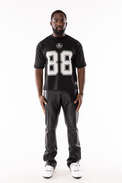 Mesh Football Jersey - Black