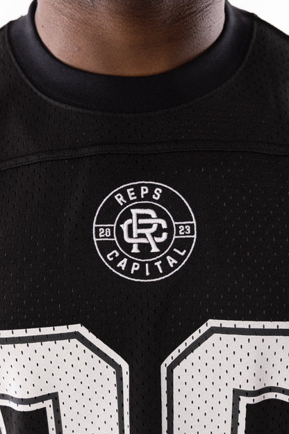Mesh Football Jersey - Black