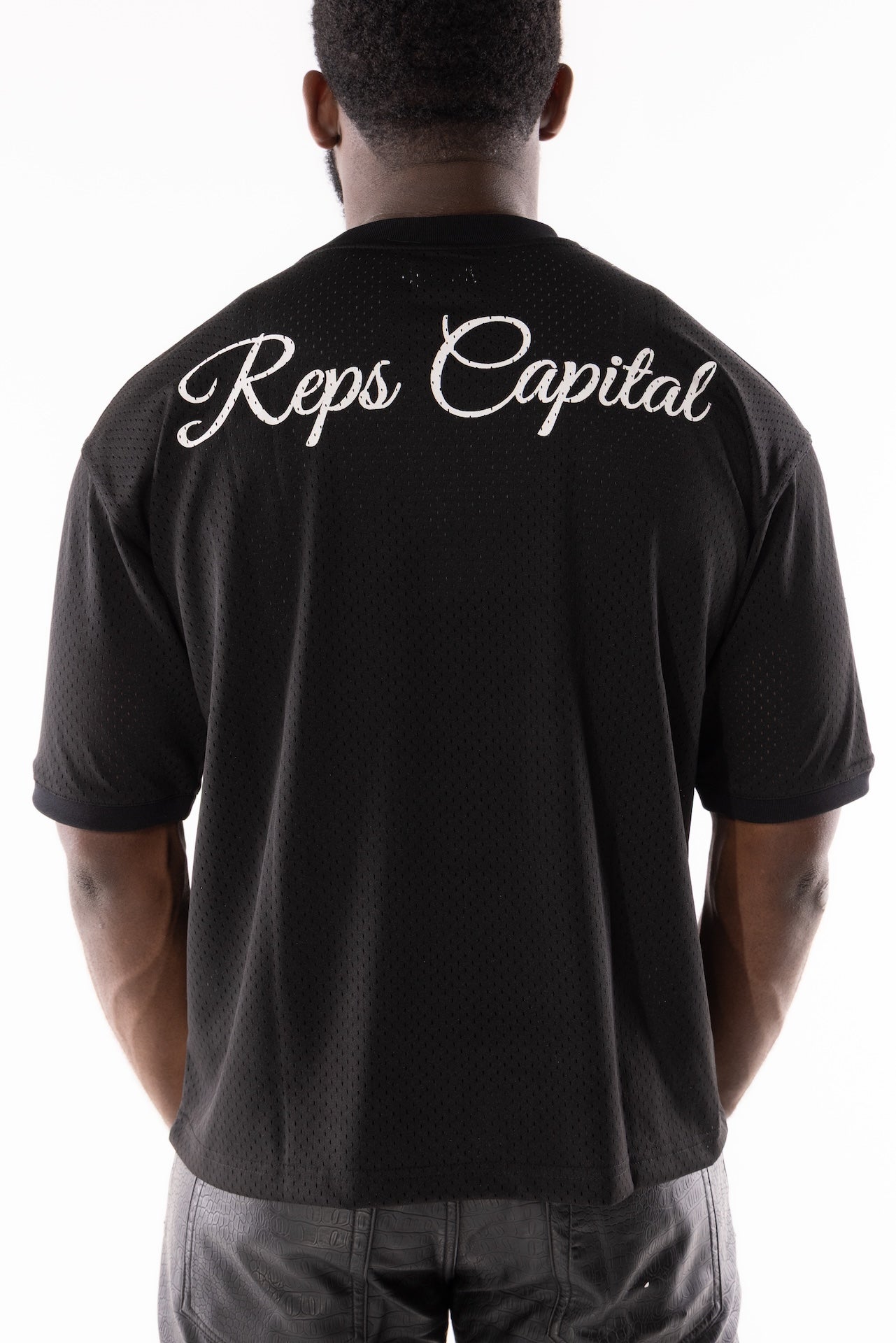 Mesh Football Jersey - Black