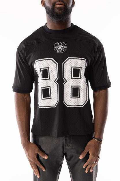 Mesh Football Jersey - Black