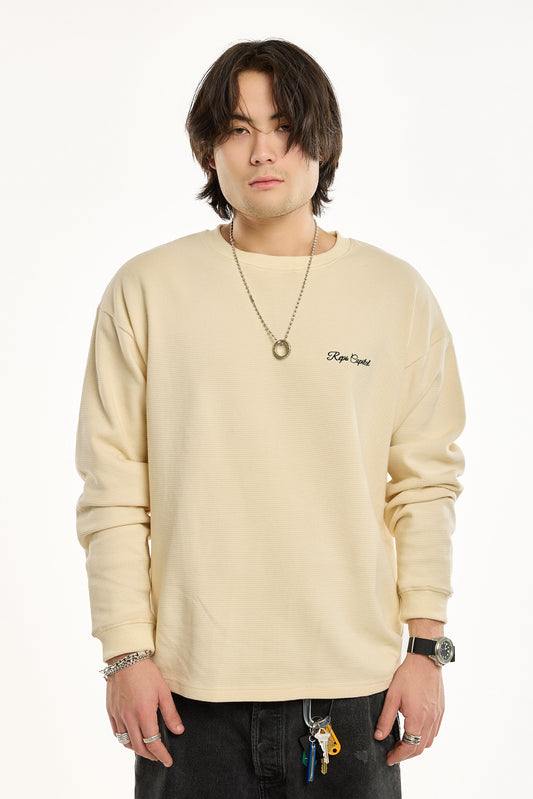 Long Sleeve Waffle Knit Shirt
