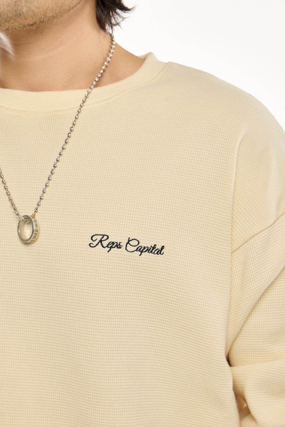 Long Sleeve Waffle Knit Shirt