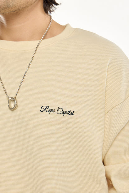 Long Sleeve Waffle Knit Shirt
