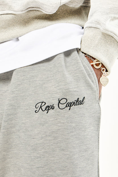 Wide Leg Sweatpant - Heather Grey