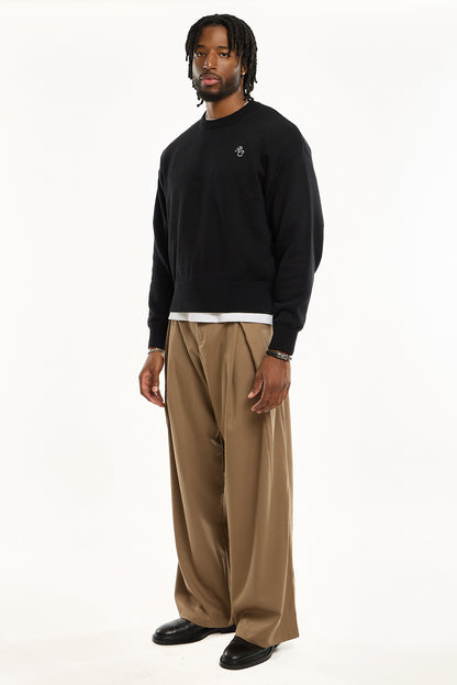 Signature RC Crewneck Sweater - Black