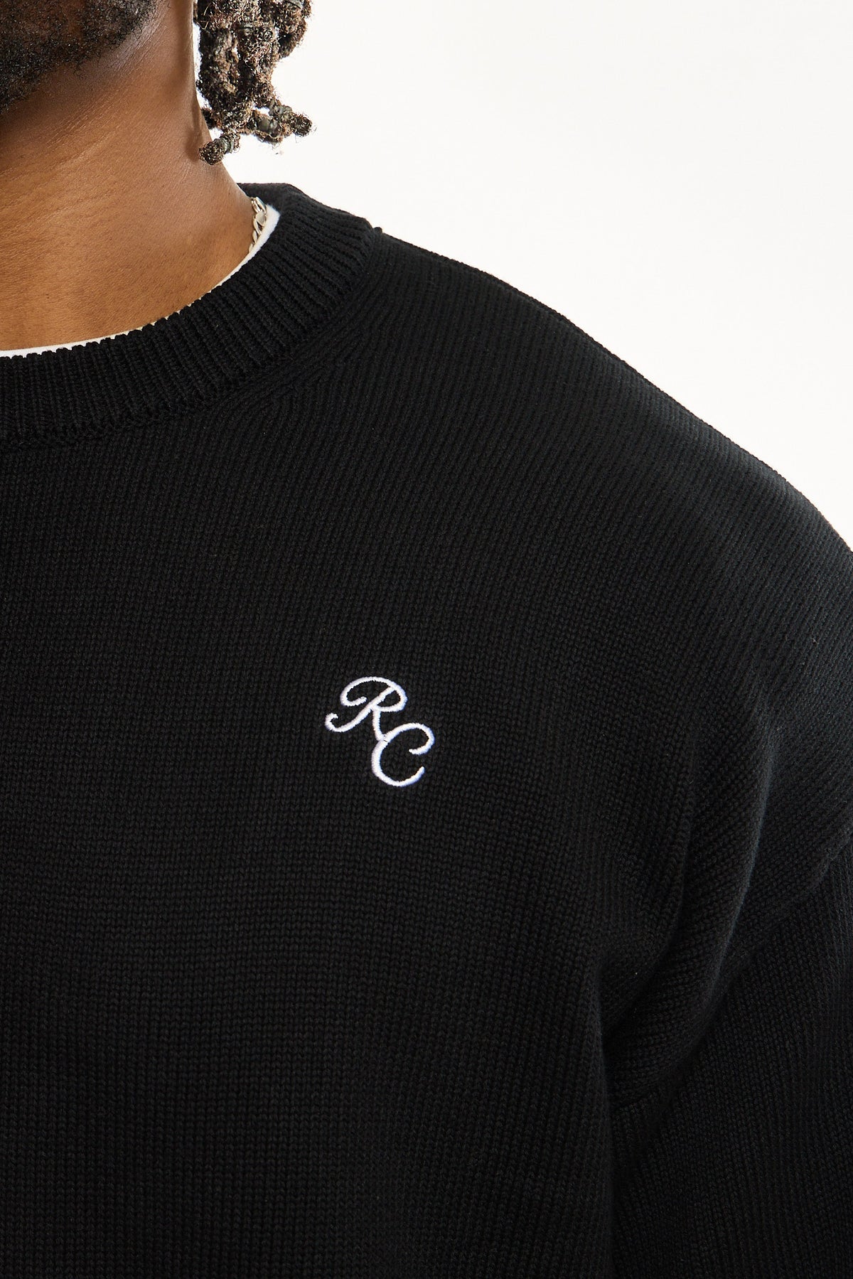 Signature RC Crewneck Sweater - Black