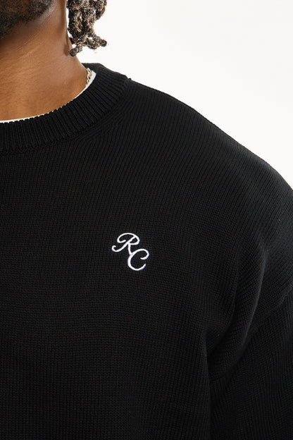 Signature RC Crewneck Sweater - Black