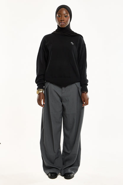 Signature RC Crewneck Sweater - Black