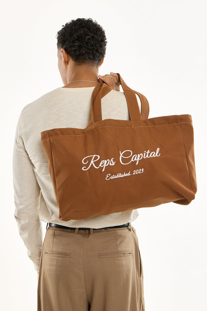 Zip Tote - Brown