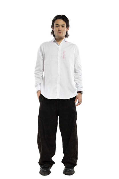 Point Collar Dress Shirt - Pink