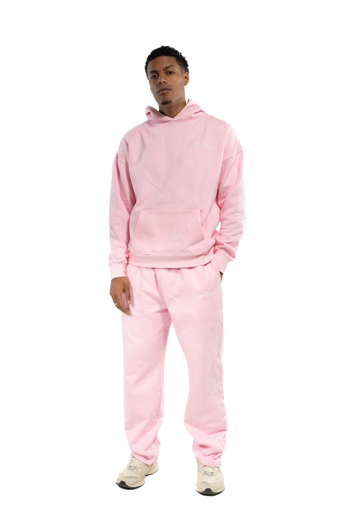 Straight Leg Sweatpants - Baby Pink