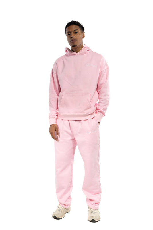 Straight Leg Sweatpants - Baby Pink