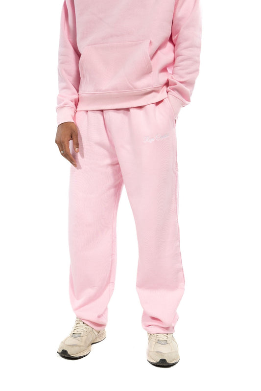 Straight Leg Sweatpants - Baby Pink