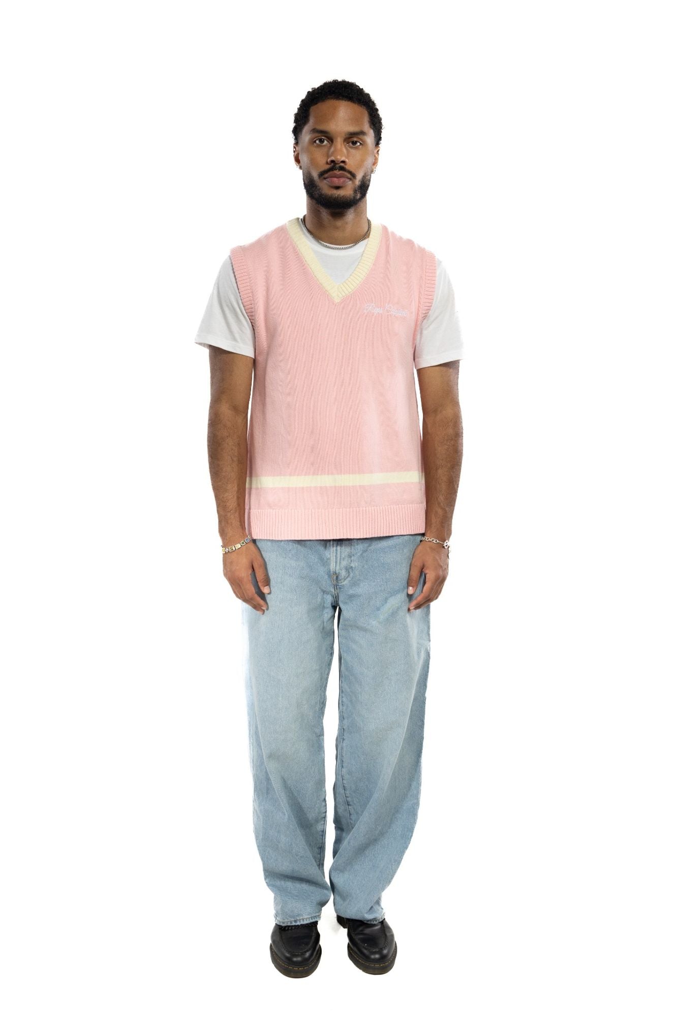 Knit Sweater Vest - Pink – Reps Capital Clothing