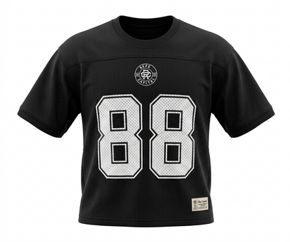 Mesh Football Jersey - Black